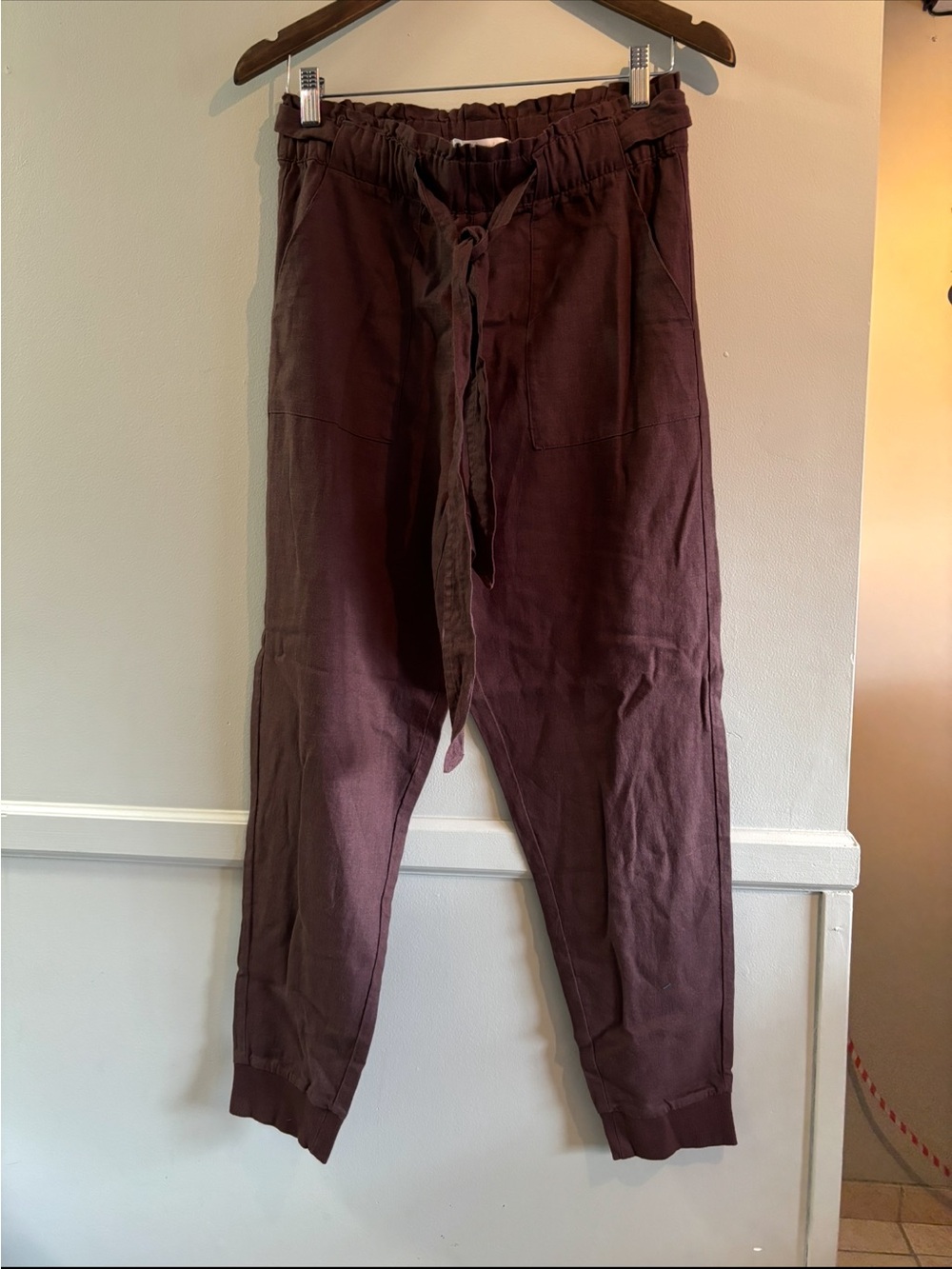 ☀️ Revamped ☀️ brown linen pants